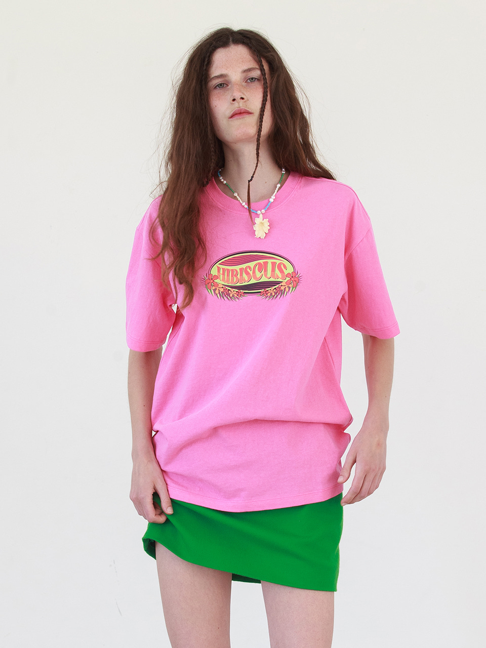 [4차 7/12 예약배송]Hibiscus T-Shirt in Pink