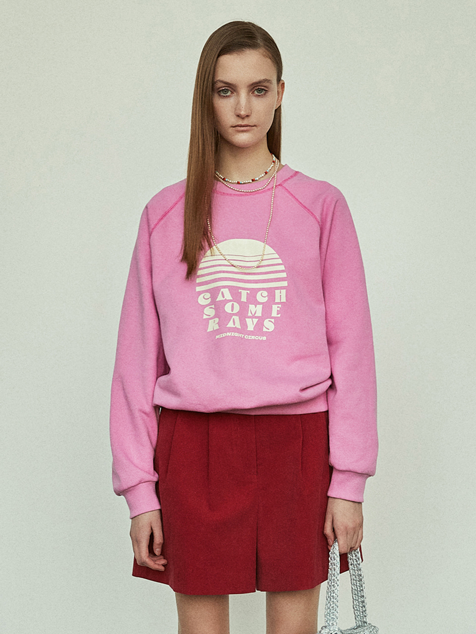 Catch Some Rays Sweatshirt in Pink