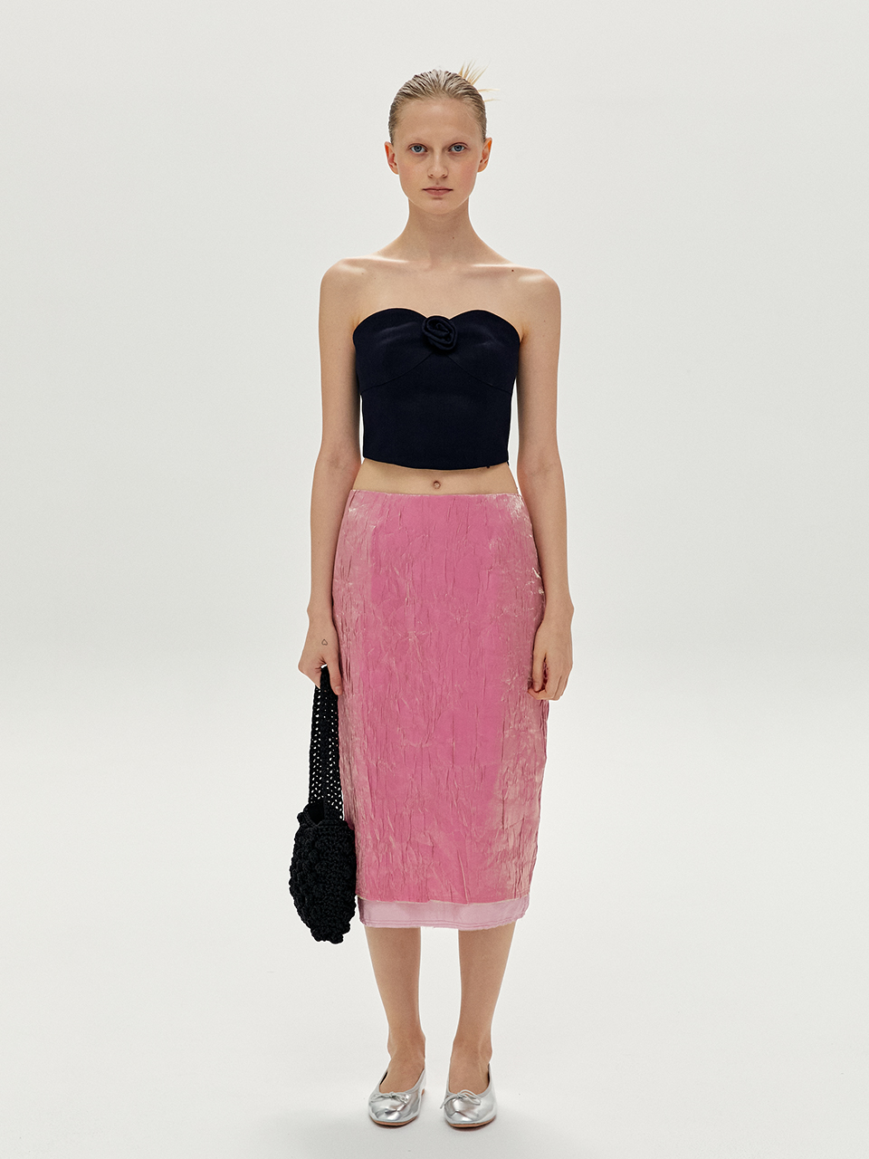 [20%OFF]Layered Cutting Skirt in Pink