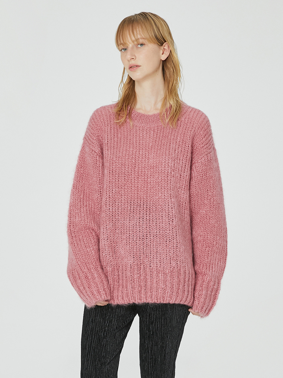[30%OFF]Emma Mohair Sweater in Pink