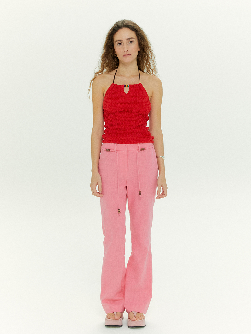 [20%OFF]Linen Candy Pants in Pink